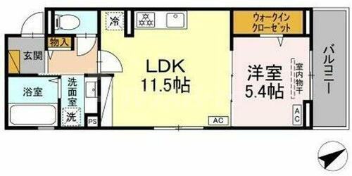 Ｄ－セアリス 3階 1LDK 賃貸物件詳細