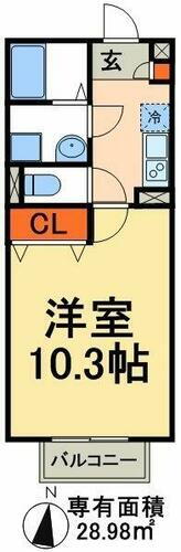 千葉県松戸市二十世紀が丘美野里町 松戸駅 1K アパート 賃貸物件詳細