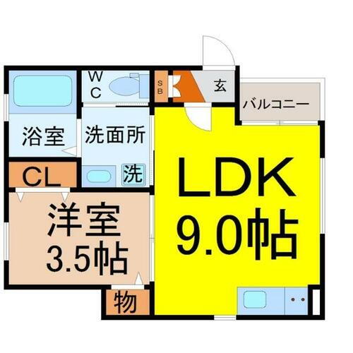 愛知県名古屋市中村区則武２丁目 太閤通駅 1LDK アパート 賃貸物件詳細