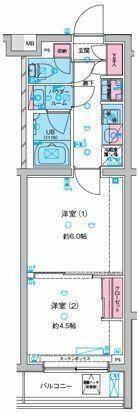 ＧＥＮＯＶＩＡ綾瀬ＩＩＩ 4階 2K 賃貸物件詳細