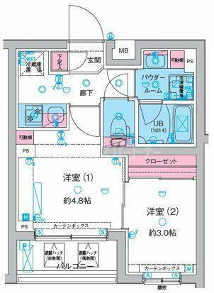 ＧＥＮＯＶＩＡ綾瀬ＩＩＩ 3階 2K 賃貸物件詳細