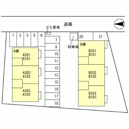 サザンヴィレッジ B棟 赤十字前駅 2LDK 賃貸(賃貸マンション・アパート)