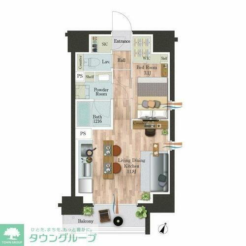 ＯＲＳＵＳ板橋本町 9階 1LDK 賃貸物件詳細