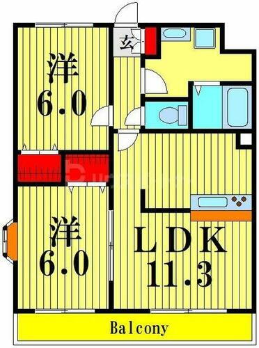 埼玉県さいたま市西区三橋５丁目 大宮駅 2LDK マンション 賃貸物件詳細