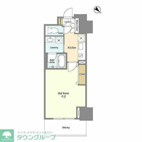 フロンティア新宿タワー 16階 1K 賃貸物件詳細