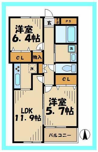 東京都稲城市大丸 稲城長沼駅 2LDK マンション 賃貸物件詳細