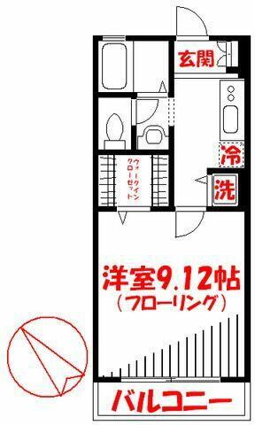 東京都武蔵野市八幡町１丁目 西武柳沢駅 1K アパート 賃貸物件詳細