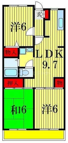千葉県市川市平田３丁目 本八幡駅 3DK マンション 賃貸物件詳細