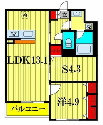 ＧＲＥＥＮ　ＧＡＢＬＥＳ　ＦＡＭＩＲＩＡ　Ａ 1階 1SLDK 賃貸物件詳細