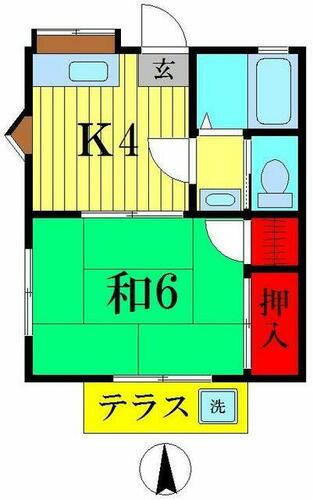 東京都葛飾区南水元４丁目 金町駅 1K アパート 賃貸物件詳細