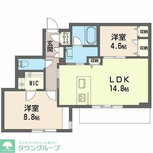 プルメリアコート阿佐ヶ谷 1階 2LDK 賃貸物件詳細