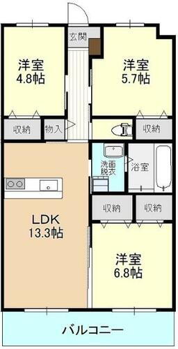 茨城県猿島郡五霞町大字川妻 栗橋駅 3LDK マンション 賃貸物件詳細