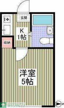 神奈川県横浜市神奈川区松見町２丁目 大口駅 1K アパート 賃貸物件詳細