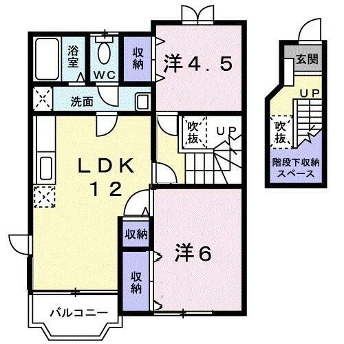 山梨県南アルプス市下宮地 東花輪駅 2LDK アパート 賃貸物件詳細