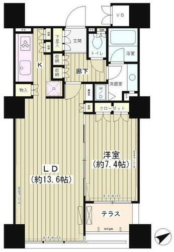 エンブレムコート明石町 4階 1LDK 賃貸物件詳細