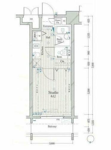東京都墨田区緑１丁目 両国駅 1K マンション 賃貸物件詳細