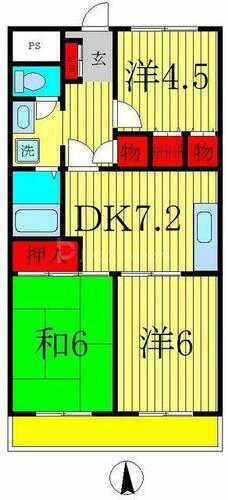 千葉県流山市鰭ケ崎 南流山駅 3DK マンション 賃貸物件詳細