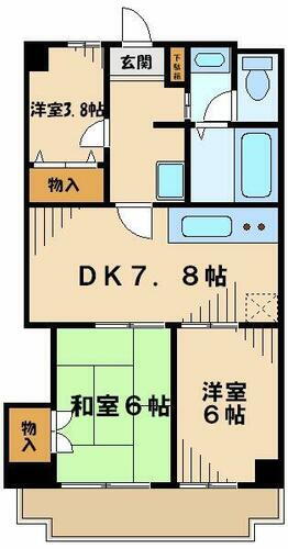 トーカド宮崎台 3階 3DK 賃貸物件詳細