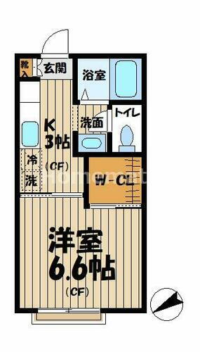 神奈川県鎌倉市山崎 富士見町駅 1K アパート 賃貸物件詳細
