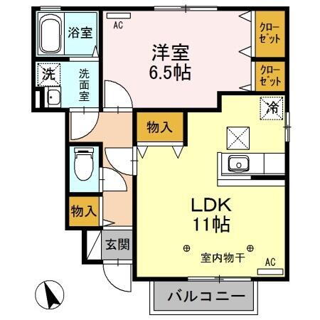 栃木県栃木市平柳町２丁目 新栃木駅 1LDK アパート 賃貸物件詳細