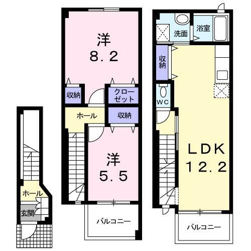 愛知県安城市二本木町荒田 東刈谷駅 2LDK アパート 賃貸物件詳細