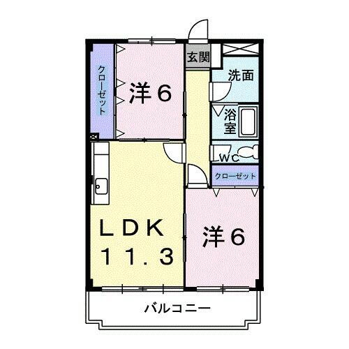 山梨県甲府市国母７丁目 国母駅 2LDK マンション 賃貸物件詳細