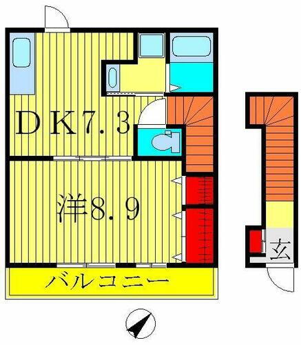 千葉県柏市篠籠田 柏駅 1DK アパート 賃貸物件詳細