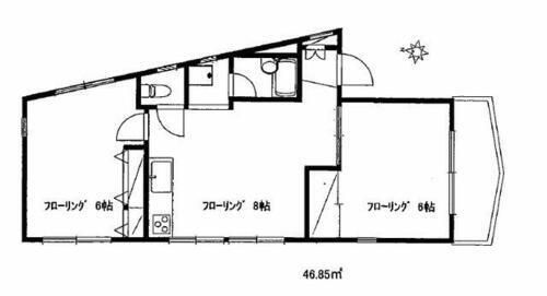 東京都渋谷区上原１丁目 代々木公園駅 2LDK マンション 賃貸物件詳細