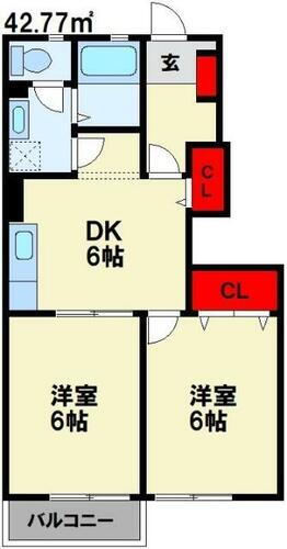 福岡県飯塚市秋松 天道駅 2DK アパート 賃貸物件詳細