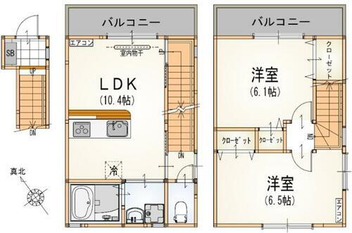 東京都江戸川区北小岩１丁目 江戸川駅 2LDK アパート 賃貸物件詳細