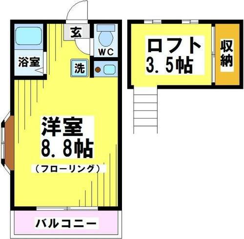 東京都府中市天神町２丁目 府中駅 1K アパート 賃貸物件詳細