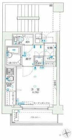 Ｖｅｒｏｎａ　空港西　Ｌｕｓｓｏ 8階 1K 賃貸物件詳細
