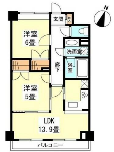 東京都大田区南雪谷３丁目 雪が谷大塚駅 2LDK マンション 賃貸物件詳細