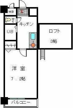 福岡県福岡市南区塩原１丁目 竹下駅 1K マンション 賃貸物件詳細