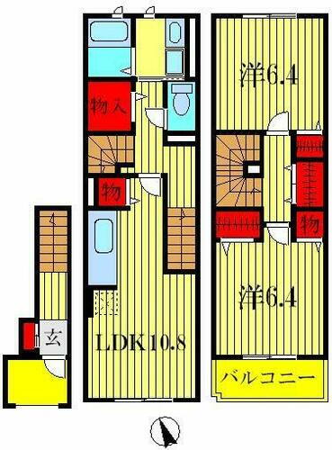 埼玉県三郷市高州２丁目 金町駅 2LDK アパート 賃貸物件詳細