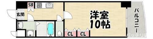 福岡県福岡市中央区清川１丁目 渡辺通駅 1K マンション 賃貸物件詳細