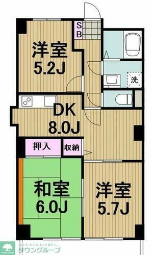 神奈川県横浜市神奈川区片倉５丁目 片倉町駅 3DK アパート 賃貸物件詳細