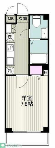 神奈川県川崎市高津区久地１丁目 溝の口駅 1K マンション 賃貸物件詳細