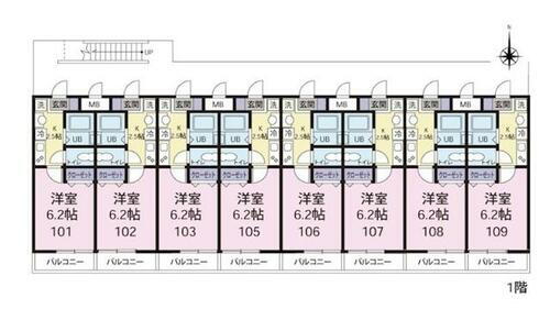 埼玉県草加市吉町２丁目 草加駅 1K アパート 賃貸物件詳細