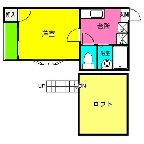 福岡県福岡市博多区東光寺町１丁目 竹下駅 1K アパート 賃貸物件詳細