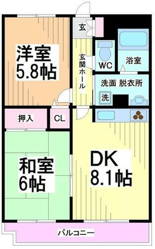 神奈川県川崎市多摩区登戸 向ヶ丘遊園駅 2DK マンション 賃貸物件詳細