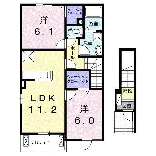 鹿児島県鹿児島市吉野町 鹿児島駅 2LDK アパート 賃貸物件詳細
