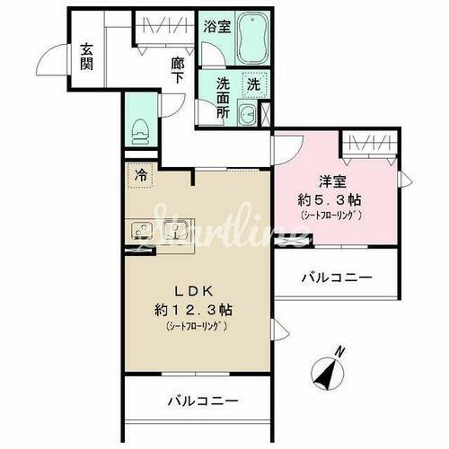東京都新宿区河田町 若松河田駅 1LDK マンション 賃貸物件詳細