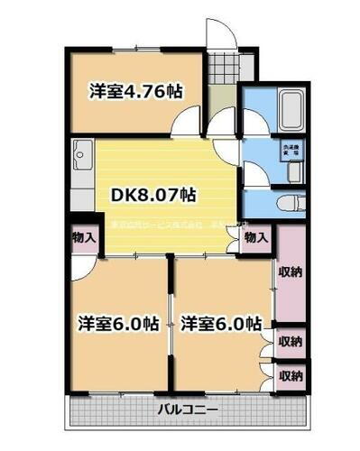 東京都練馬区春日町５丁目 練馬春日町駅 3DK マンション 賃貸物件詳細