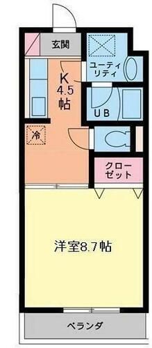 東京都町田市根岸２丁目 淵野辺駅 1K マンション 賃貸物件詳細
