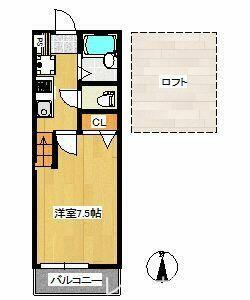 福岡県福岡市城南区七隈３丁目 金山駅 1K アパート 賃貸物件詳細