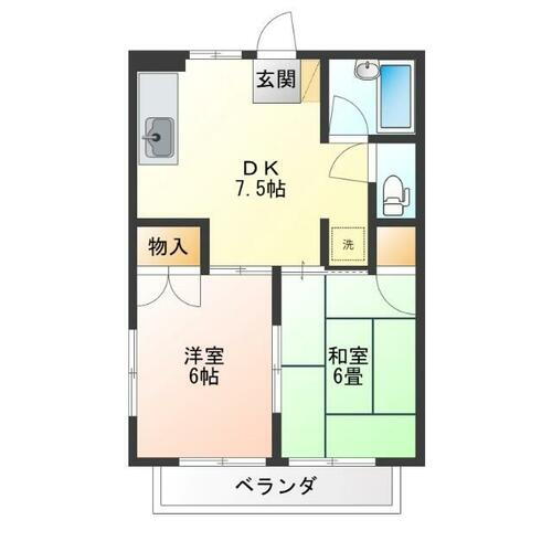 栃木県宇都宮市御幸町 宇都宮駅 2DK アパート 賃貸物件詳細
