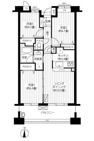 東京都江東区南砂１丁目 東陽町駅 3LDK マンション 賃貸物件詳細
