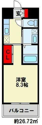 福岡県北九州市戸畑区天神２丁目 九州工大前駅 1K マンション 賃貸物件詳細