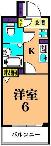 東京都品川区二葉１丁目 大井町駅 1K マンション 賃貸物件詳細